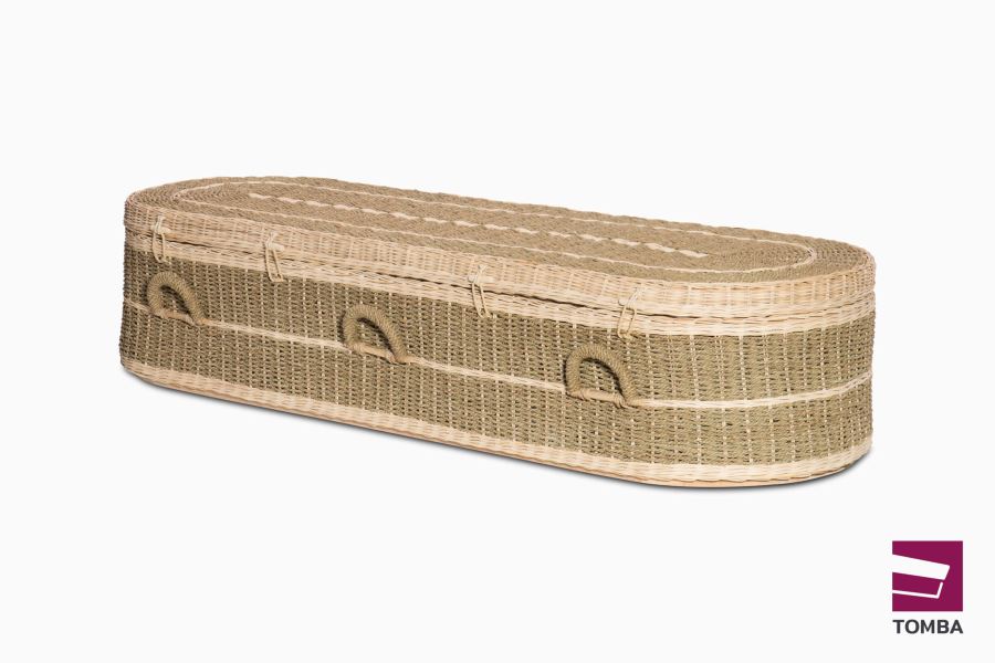 Green Coffins pandanus rond mand